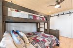 Bunk room on the lower level is perfect for kids